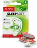 The image shows the packaging and a case for Alpine Sleepsoft earplugs. Produktbild-Vorschau