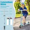 COSTWAY Scooter Detská kolobežka, pedálová kolobežka s LED Náhľad obrázku produktu 4
