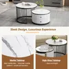 MODFU Ensemble Tables Basses Gigognes - 2 Tables Rondes Voir les images du produit 5