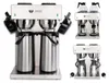 A collage of a commercial coffee maker with multiple views and configurations. Produktbild-Vorschau