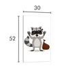 Glasschneidebrett 30x52 Waschbär Produktbild-Vorschau 2