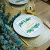 20 Servietten Eucalyptus Leaves gold 60 - 60. Geburtstag Produktbild-Vorschau 3