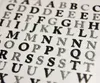 92 Aufkleber - Alphabet Schwarz & Silber - 1,8 cm Produktbild-Vorschau 1