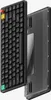 A black Nuphy Air75 V3 mechanical keyboard is shown from a diagonal angle, with its back casing also visible. Produktbild-Vorschau