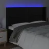 vidaXL LED Kopfteil Schwarz 183x16x118/128 cm Kunstleder -  Produktbild-Vorschau 5