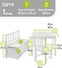 BOMI® Kindertisch mit 2 Stühle mit integrierter Produktbild-Vorschau 2