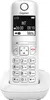 A white Gigaset cordless phone is shown in its charging cradle against a white background. Produktbild-Vorschau