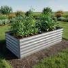 Relaxdays Hochbeet, verzinktes Metall, HxBxT: 57 x 180 x 90 Produktbild-Vorschau 2