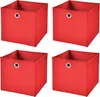 4 Stück Rot Faltbox 32 x 32 x 32 cm Aufbewahrungsbox Produktbild-Vorschau 1