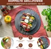 bremermann Doppel-Grillspieße 8er Set, Edelstahl ca. 29 cm Produktbild-Vorschau 2