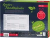 The back of a ROTH Bio-Gewürz Adventskalender "Vegane Rezepte" box, showing a list of contents and certifications. Produktbild-Vorschau