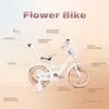 Rower dla dziewczynki 14 cali Flower bike Dmuchawiec biało Podgląd zdjęcia produktu 4
