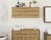 vidaXL Armadio a muro per bagno Artisan oak 100x25x40 cm Anteprima dell’immagine prodotto 3
