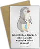 Mr. & Mrs. Panda Klappkarte Zahnarzt Magier - Weiß - Produktbild-Vorschau 1