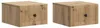 vidaXL Table de chevet murale, lot de 2, en bois imitation Voir les images du produit 2