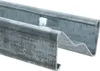 A close-up, angled view of a metal fence post with a Z-shaped profile. Produktbild-Vorschau