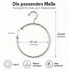Gürtelring Metall für Kleiderschrank Ø 15 cm Gürtelhalter Produktbild-Vorschau 6