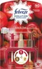 A product shot of a Febreze 3volution refill pack for air fresheners, featuring apple and cinnamon scents. Produktbild-Vorschau