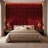 Komvortowy | Polsterpaneel | Wandkissen Velours Rot 30x60 Produktbild-Vorschau 4