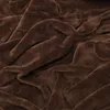 Couverture douillette Beautissu Aurelia marron foncé, 150 x Voir les images du produit 5