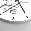 Wanduhr - Rund - Glasuhr - Genieße Leben Maxim - 30x30cm - Produktbild-Vorschau 5