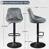 Yaheetech 2er Set Barhocker Barstuhl mit Rückenlehne & Produktbild-Vorschau 3