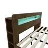 Merax Holzbett Bettgestell 180x200cm mit Stauraum Kopfteil, Produktbild-Vorschau 9