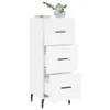 vidaXL Sideboard Weiß 34,5x34x90 cm Holzwerkstoff Produktbild-Vorschau 4