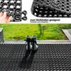 Gummimatte Ringgummimatte Grip 3 Stärken Wabenmatte Meterware Lochmatte 100x210cm Schwarz, Ansicht 2 Produktbild-Vorschau