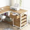 Bureau d'angle de 150 cm, bureau réversible avec tiroirs et Voir les images du produit 5