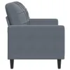 vidaXL 2-miestna pohovka Dark Grey 120 cm Velvet Náhľad obrázku produktu 5