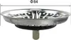 INF Passoire d'évier de cuisine 84mm en acier inoxydable - Voir les images du produit 5