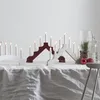 Świecznik adwentowy drewniany czerwony ADA Podgląd zdjęcia produktu 3