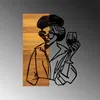 Wallity, Woman 2, Wanddeko, Schwarz, Metall, 39 x 50 x 3 cm Produktbild-Vorschau 4