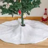 Jopassy Weihnachtsbaumdecke Christbaumdecke Weiß Plüsch Produktbild-Vorschau 1