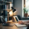 MasterLED E27 Lampa na čítanie Moderné čierne drevo, Náhľad obrázku produktu 2
