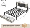 Čalúnená posteľ 140x200cm so zásuvkami, manželská posteľ Náhľad obrázku produktu 7