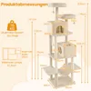 A diagram showing the dimensions of a cat tree. Anteprima dell’immagine prodotto
