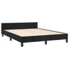 vidaXL Bettgestell ohne Matratze Schwarz 140x190 cm Samt Produktbild-Vorschau 3