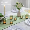 Hewory: Velas pequeñas, portavelas verdes, vidrio. Juego de Vista previa de la imagen del producto 4