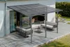 Terrassenüberdachung Carport KLEO 400L300 Aluminium Grau Produktbild-Vorschau 1