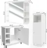 Badmöbel-Set Vicco Fynn Weiß 3 Teile, mit Midischrank, Produktbild-Vorschau 3