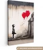 Wanddeko 40x60 cm - Banksy - Kunst - Mädchen - Luftballons Produktbild-Vorschau 1