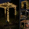 LUMILED Solar Lichterschlauch Außen 12m 100 LED Warmweiß Produktbild-Vorschau 6