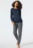 Schiesser Damen-Schlafanzug silber meliert 40 Produktbild-Vorschau 7