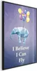 Posterpapier Poster - Flying Elephant 40x60 cm Für Kinder Produktbild-Vorschau 1
