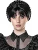 Goth Girl Perücke - Kostüm Perücke Halloween Produktbild-Vorschau 5