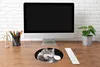MuchoWow® Mauspad Mousepad Grauer Wildwolf 40x40 cm - Produktbild-Vorschau 4