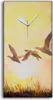 Dekor Leinwand Uhr Wandbilder 30x60 Malerei Kraniche bei Produktbild-Vorschau 1