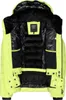 Inside view of a neon yellow and black ski jacket. Produktbild-Vorschau